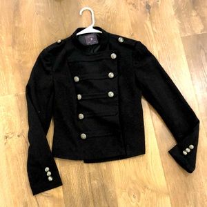 BLACK MILITARY STYLE JACKET